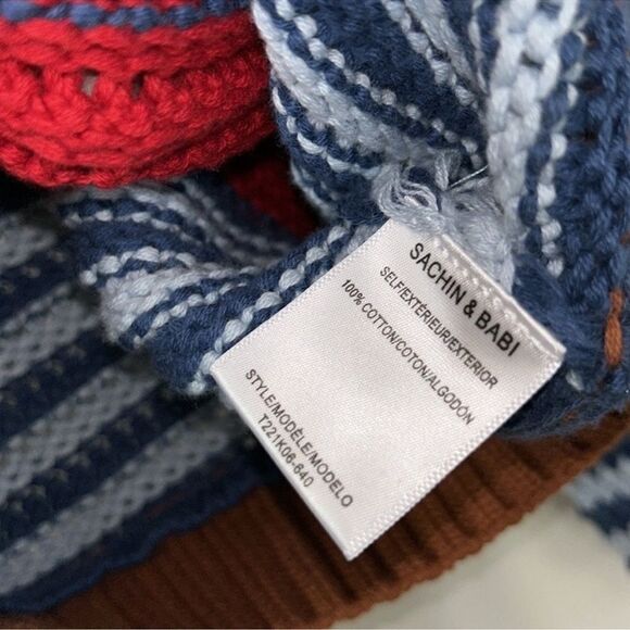 Sachin + Babi Striped Cropped Cotton
Cardigan(Size Medium) - Picture 7 of 7